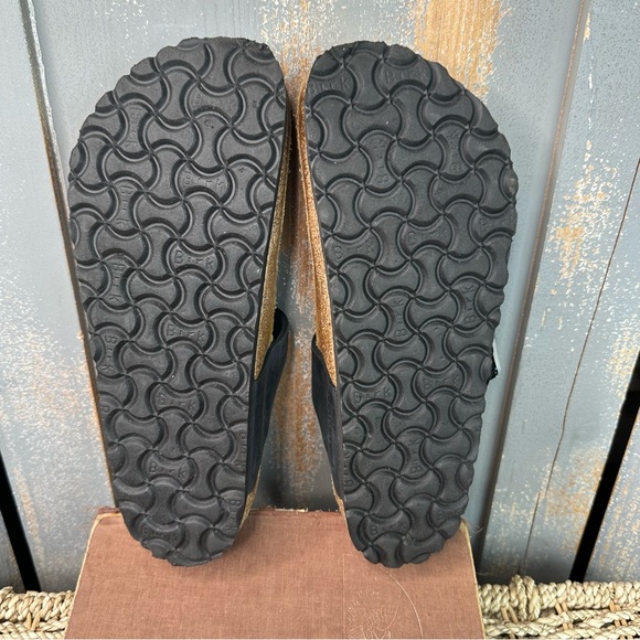 Birkenstock Gizeh Braided Oiled Leather Sandals Black Sz L8/M5 - Picture 15 of 16